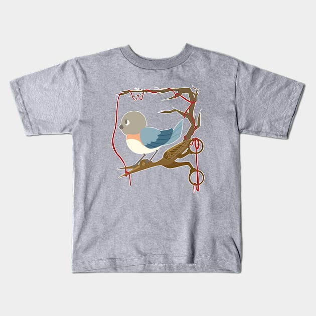 Twenty Birds with One Stone Kids T-Shirt by purgatoryRose